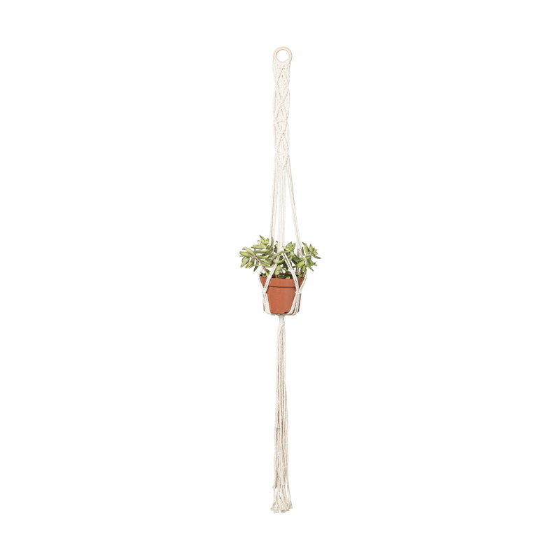 Macrame plantenhanger - diverse varianten - 110x5x0,5 cm