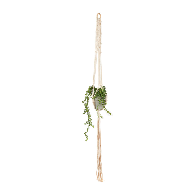 Macrame plantenhanger - diverse varianten - 110x5x0,5 cm