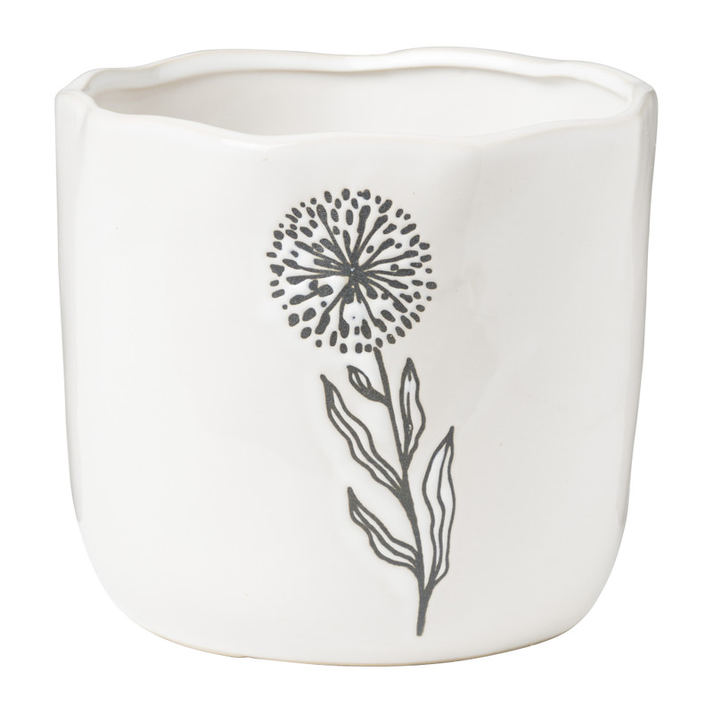 Bloempot porselein - diverse varianten - ø15x13 cm