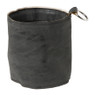 Plantenpot leer - zwart - 12.5x12.5x14 cm 