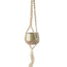 Plantenpot met hanger - groen - 13x13x95 cm