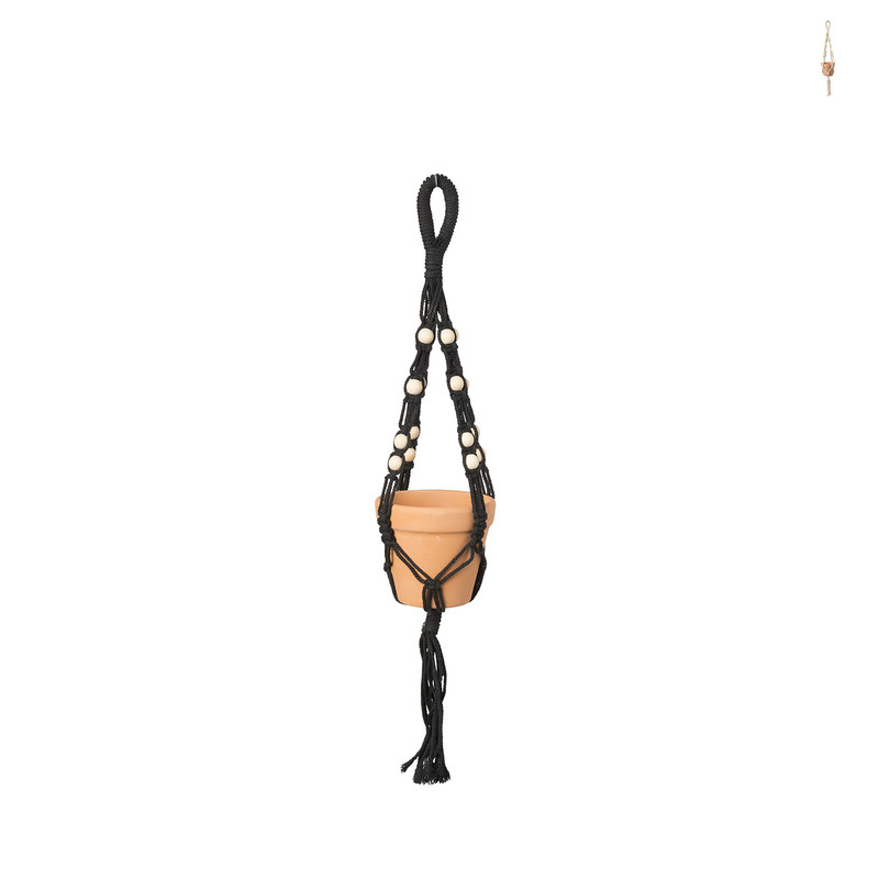 Plantenpothanger macrame - diverse varianten - 12x12x12 cm