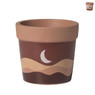 Plantenpot keramiek Maan - diverse varianten - 10.5x10.5x10 cm