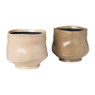 Bloempot - beige - ø14.5x12.5 cm