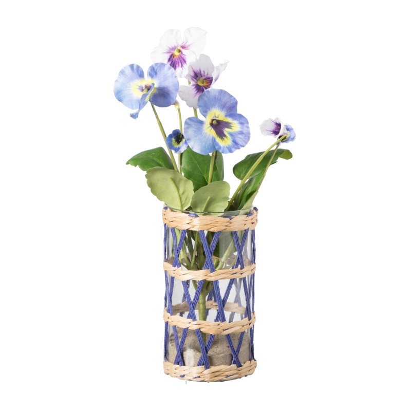 Vaasje zeegras - diverse varianten - ø8x15 cm