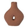 Vaasje donut - terra - 18x15.5x5 cm 