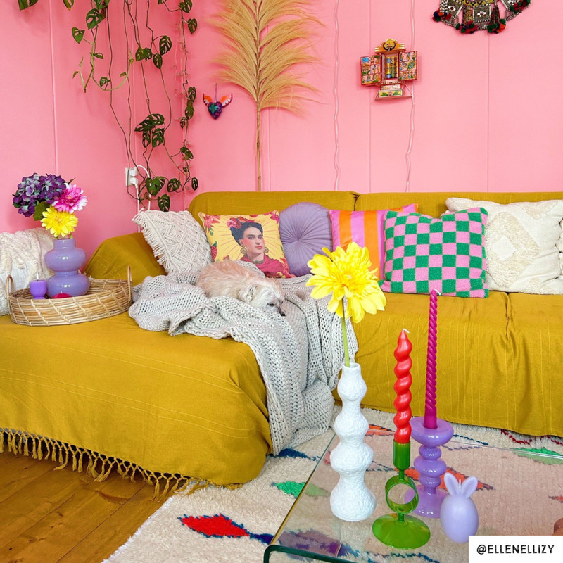 Vaasje lang - wit - ø8x25 cm