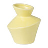 Vaas hoekig - geel - ø9.5x10.6 cm