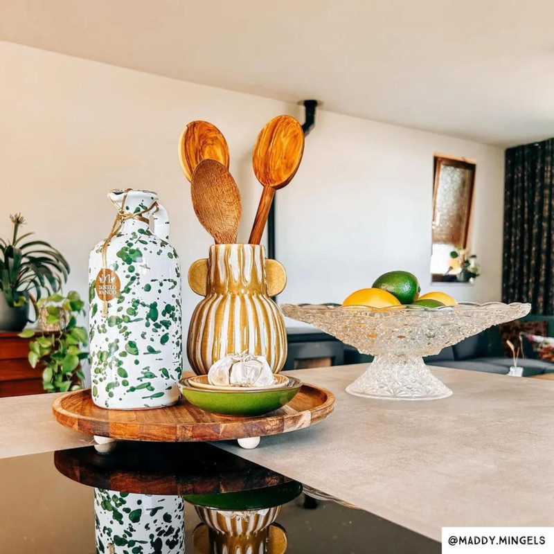 Vaas 2-oor - geel - ø11x16 cm