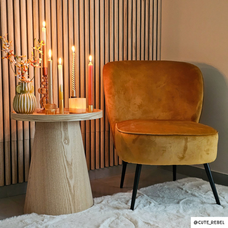 Vaas 2-oor - geel - ø11x16 cm