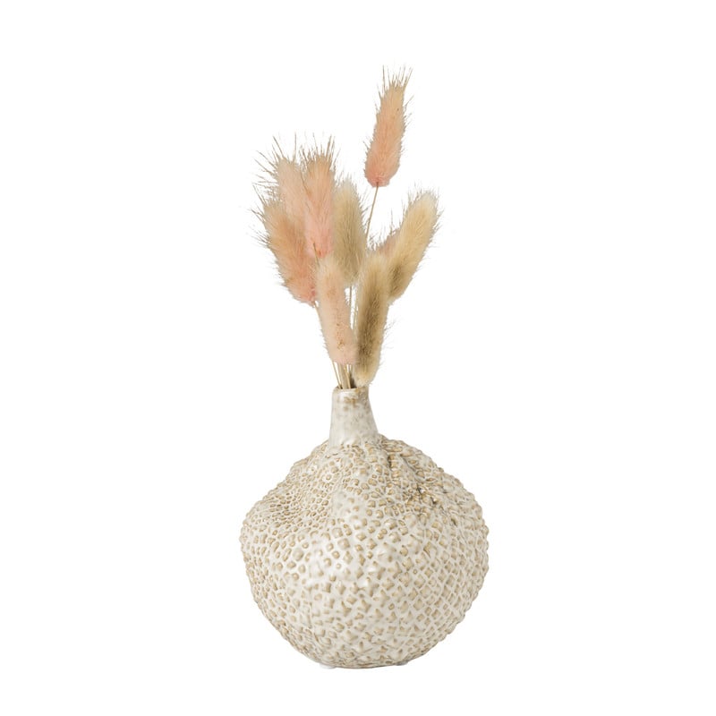 Vaasje bol - beige - ø12.5x11 cm