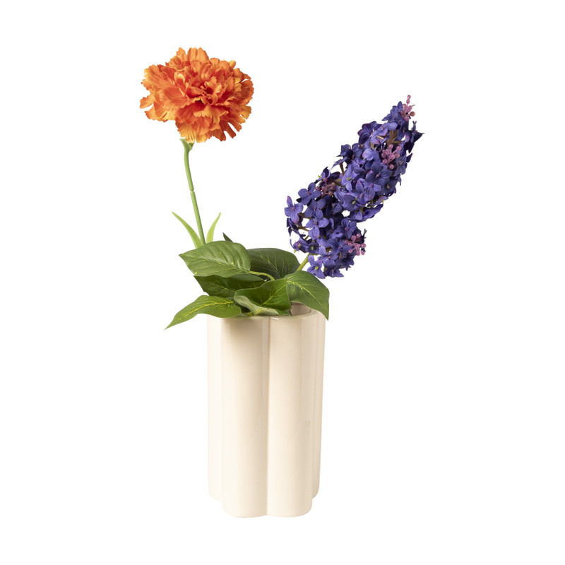 Vaas klaver - roze - ø10x18 cm