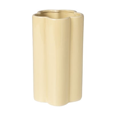 Vaas klaver - beige - ø10x18 cm