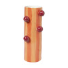 Vaas streep met bolletjes - oranje/rood - 25x10x8 cm - Happy at home by Sanny