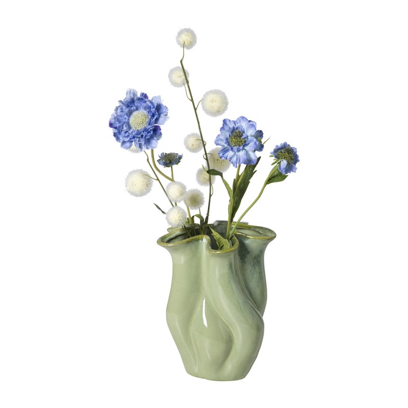 Vaas reactive glaze groot - groen - 24.3x19.7x17.3 cm
