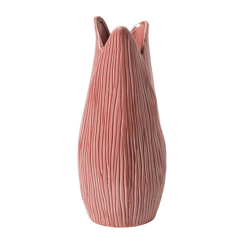 Vaas bloem - roze - ø10.5x25 cm