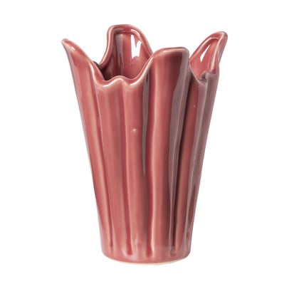 Vaas tulp  - rood - ø14.5x20.5 cm