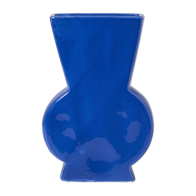 Vaas giraf - groen/blauw - 22.8x15.5x5.2 cm