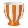 Bloempot keramiek - oranje - ø14.5 cm