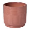 Bloempot lijnen - roze - ø19x17 cm