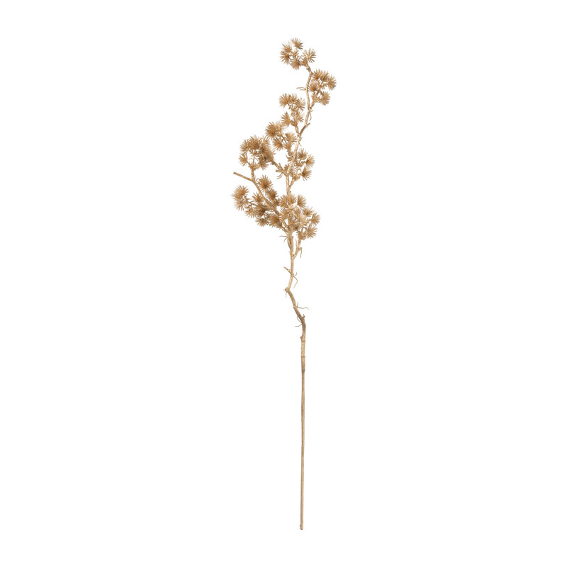 Gouden tak met bloemetjes - 76 cm