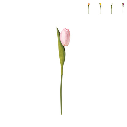 Kunstbloem tulp - multikleur - 30 cm - diverse varianten