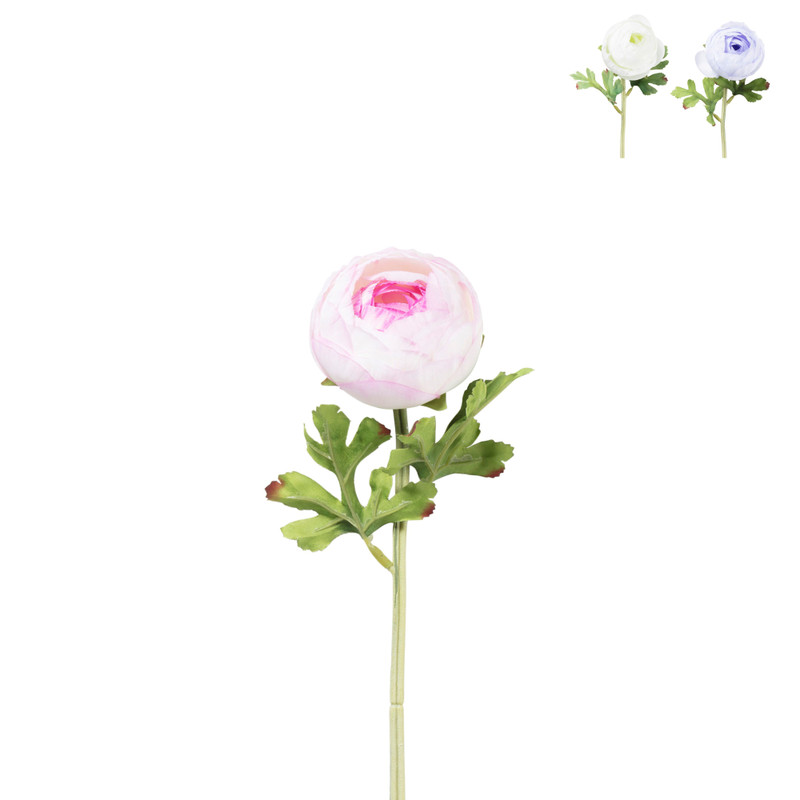 Kunstbloem ranonkel - diverse varianten - 33 cm