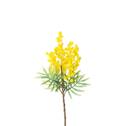 Kunstbloem mimosa - geel - 38 cm