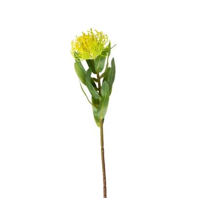 Kunstbloem speldenkussen - groen - 48 cm