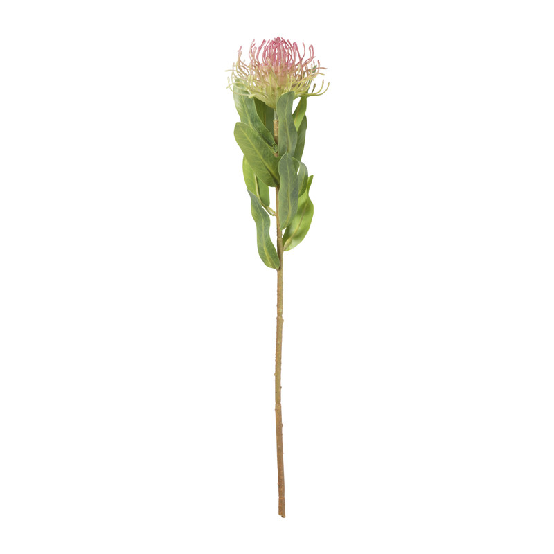 Kunstbloem speldenkussen - roze - 48 cm