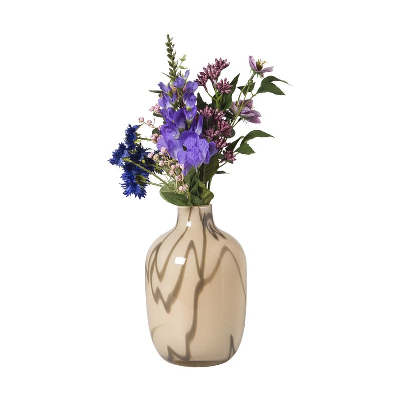 Boeket kunstbloemen - paars - 60 cm