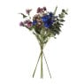 Boeket kunstbloemen - paars - 60 cm