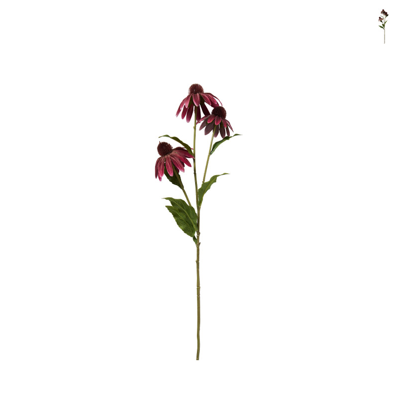 Kunstbloem zonnehoed - multikleur - 72 cm 