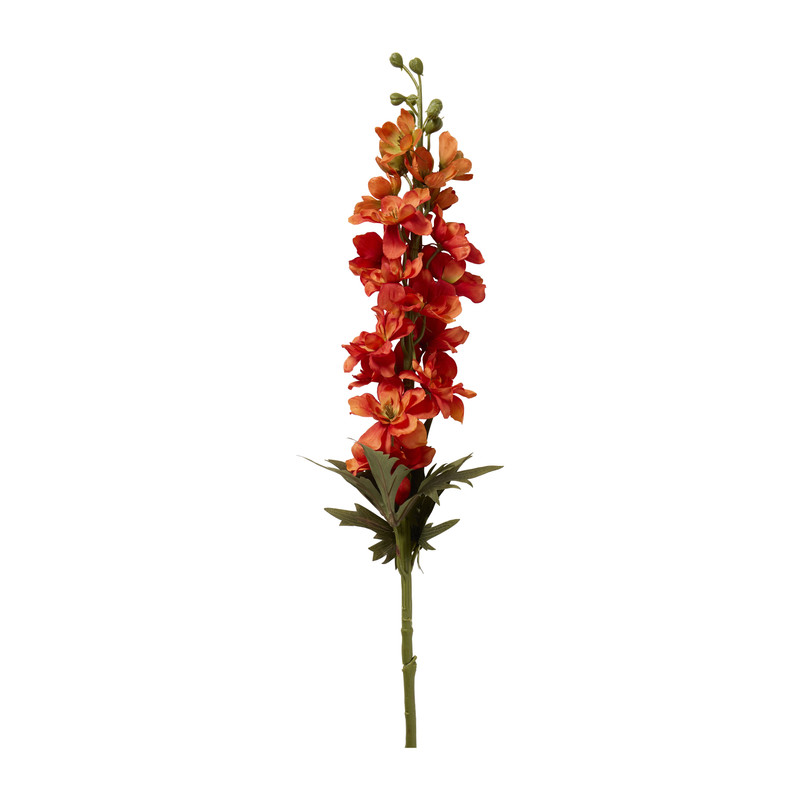Kunstbloem ridderspoor - oranje - 86 cm 