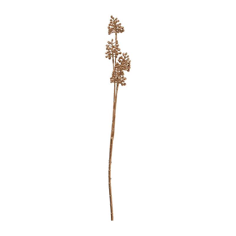 Kunsttak mini besjes - koperkleurig - 74 cm