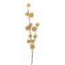 Kunsttak met bolletjes - geel - 103 cm