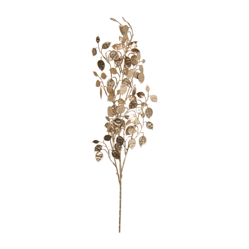 Kunsttak met muntjes - koperkleurig - 85 cm