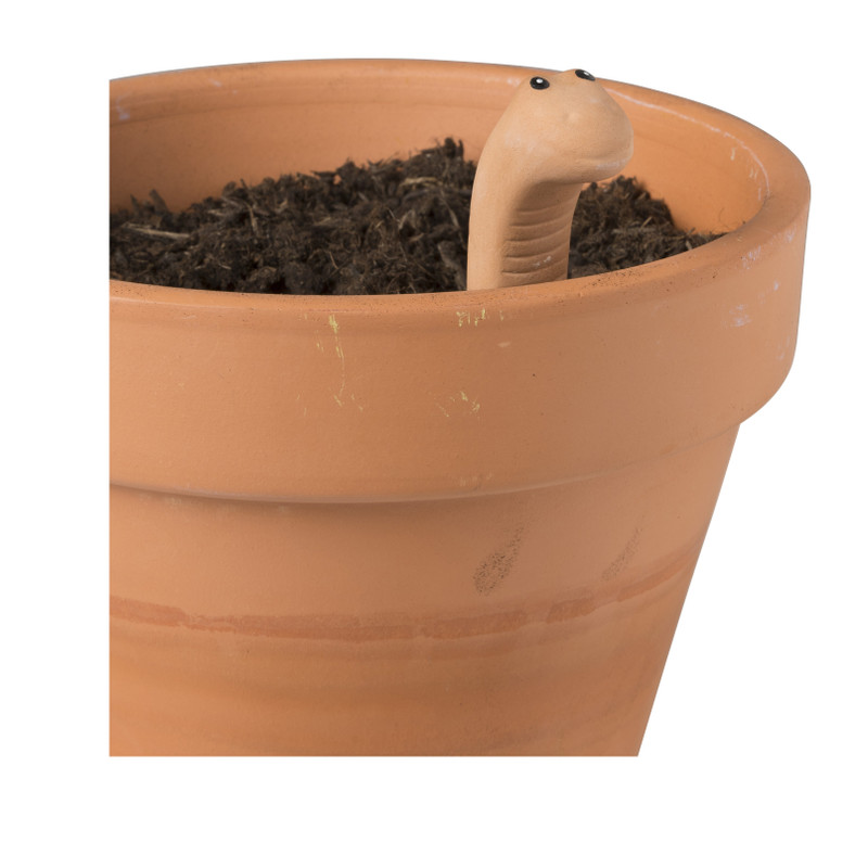 Water meter worm - keramiek - 2.7x10.4x1.8 cm