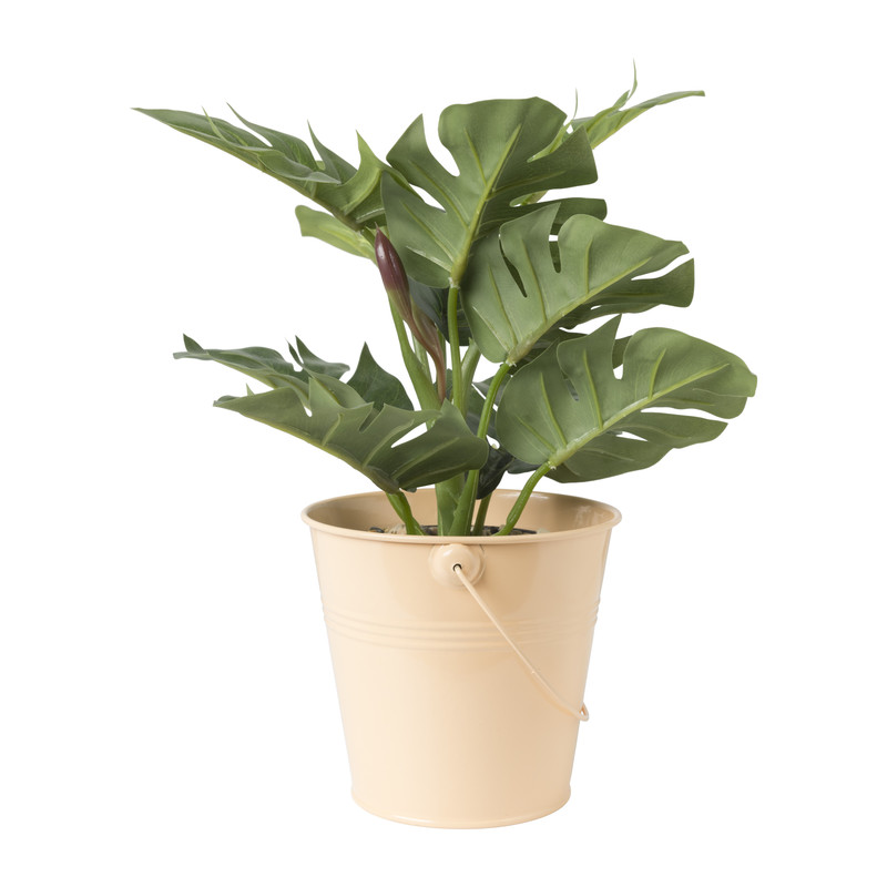 Bloempot met hengsel - peach - ø13x11.9 cm