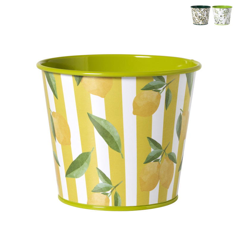 Bloempotje - ø12x10cm - diverse varianten 