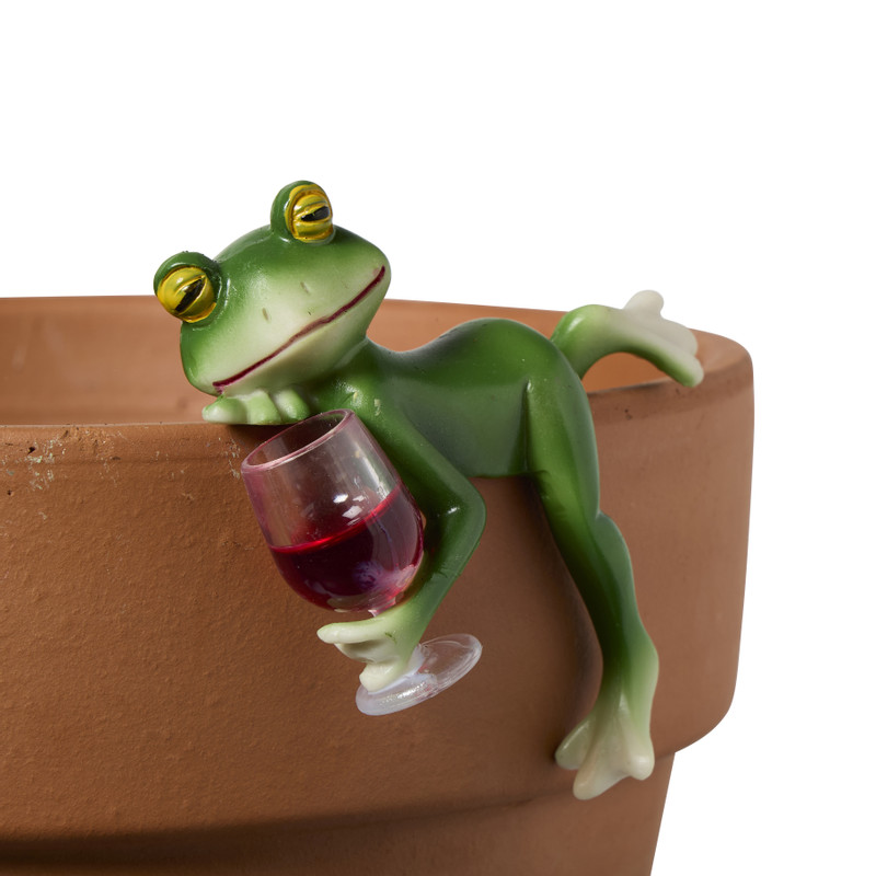 Pothanger kikker met wijn - diverse varianten