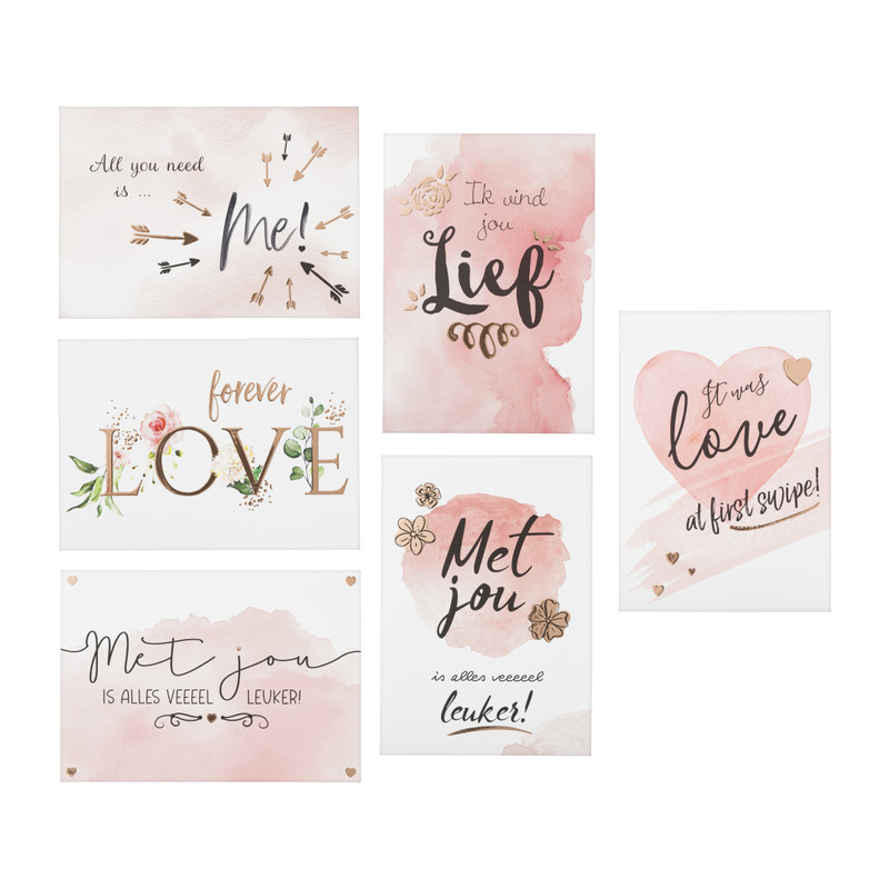 Wenskaart liefde - diverse soorten 