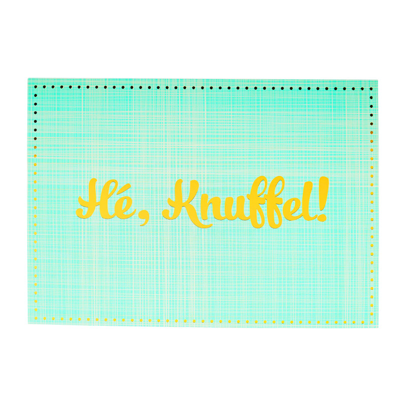 Wenskaarten - goudprint - set van 6