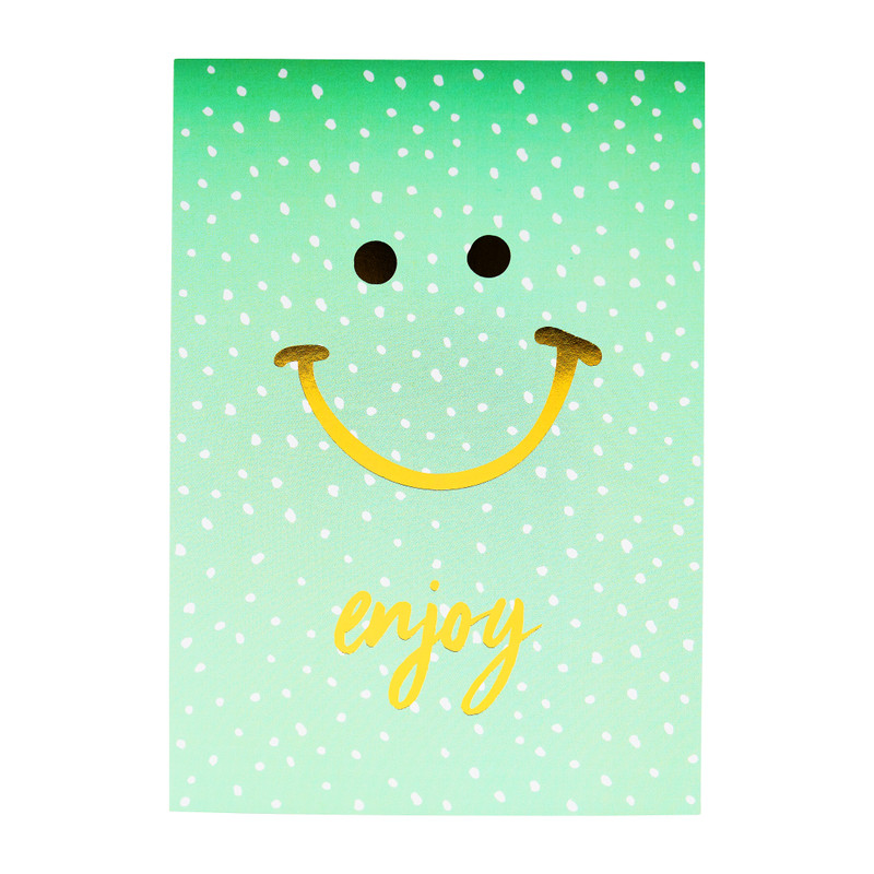 Wenskaarten - goudprint - set van 6