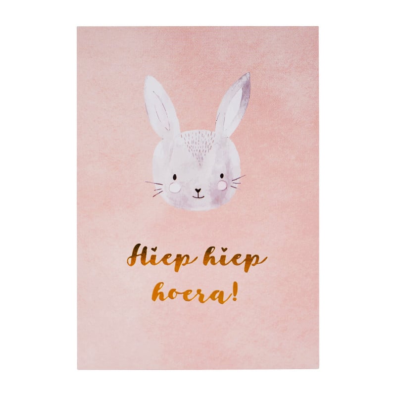 Wenskaarten gefeliciteerd - goudprint - set van 6