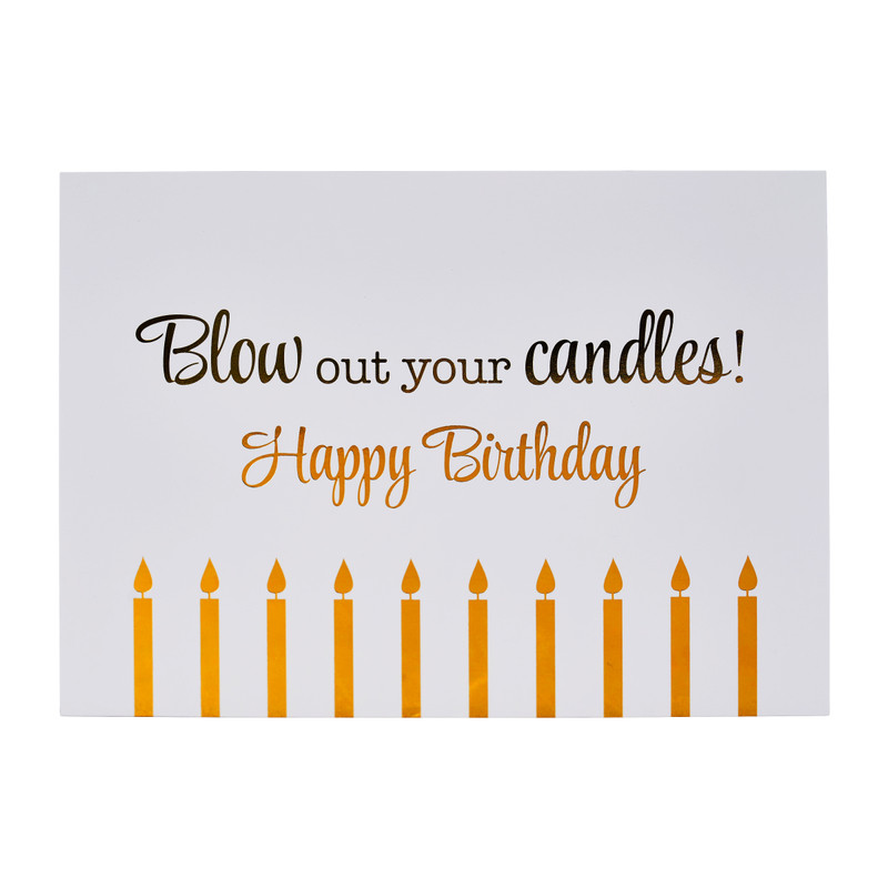 Wenskaarten gefeliciteerd - goudprint - set van 6