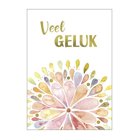 Wenskaarten - goudprint - set van 10