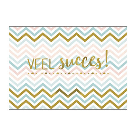 Wenskaarten - goudprint - set van 10