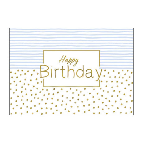 Wenskaarten gefeliciteerd - goudprint - set van 10