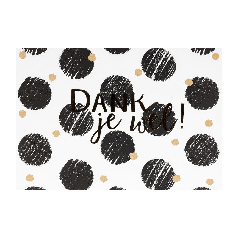 Postkaart - goudprint - 10 stuks - 12x17 cm